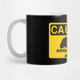 Caution. Angry Gamer Ahead Mug